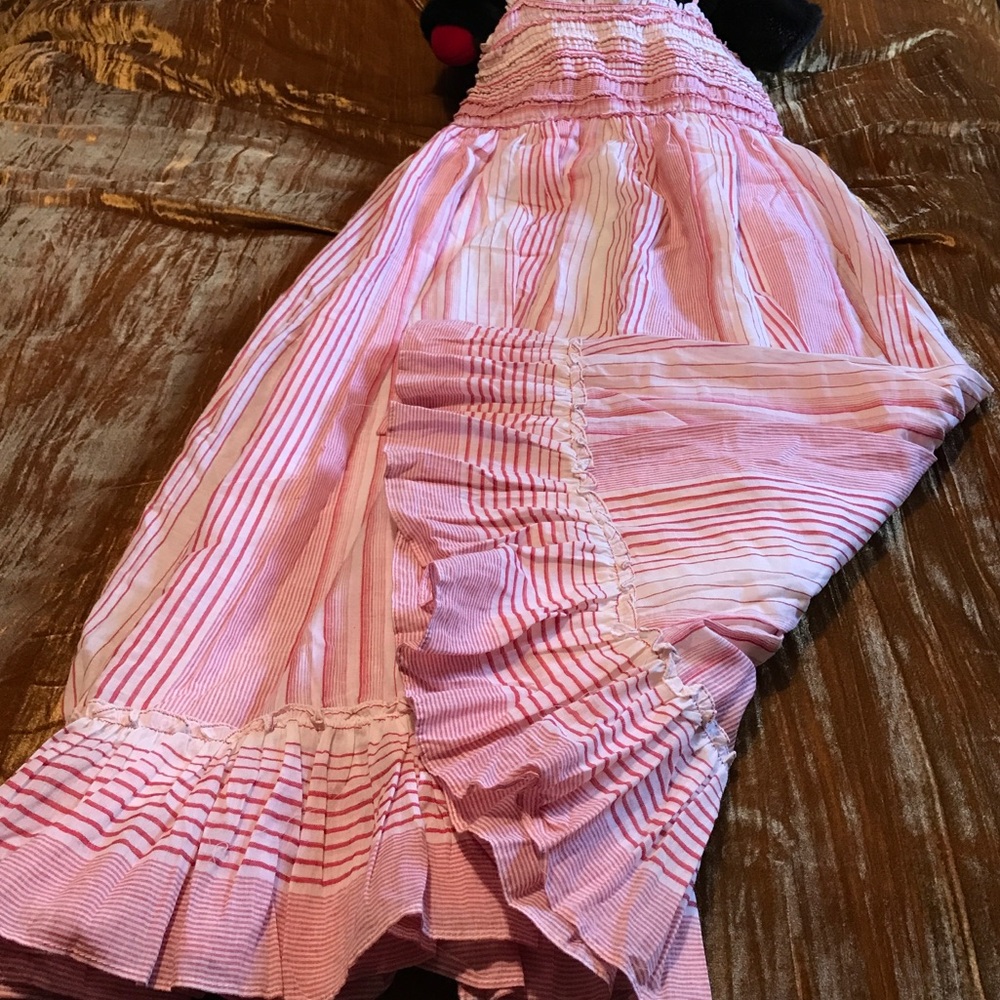 Max Studio Striped Cotton Maxi Sundress Size L